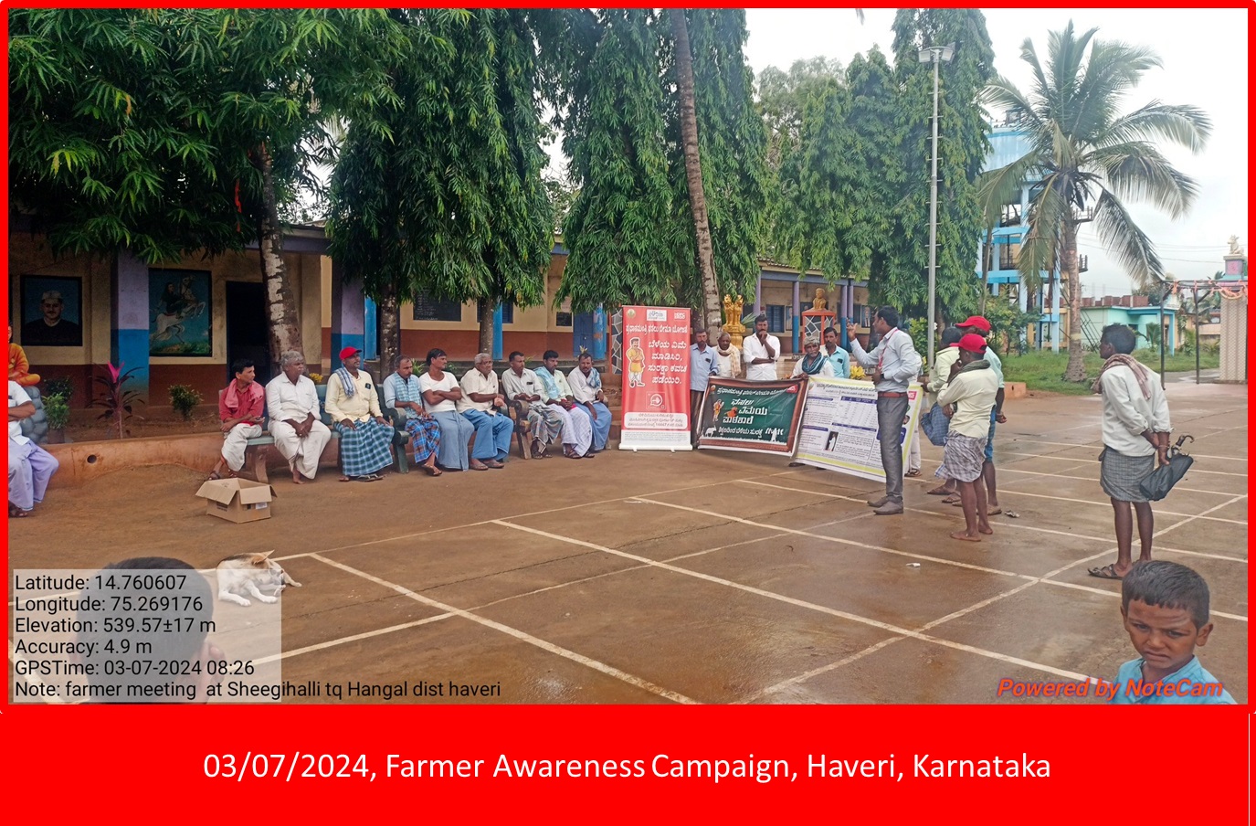 Village level farmer meeting Ballari