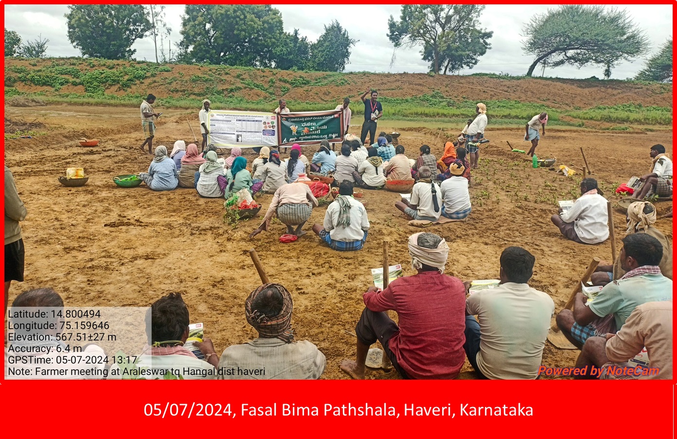 Village level farmer meeting Ballari