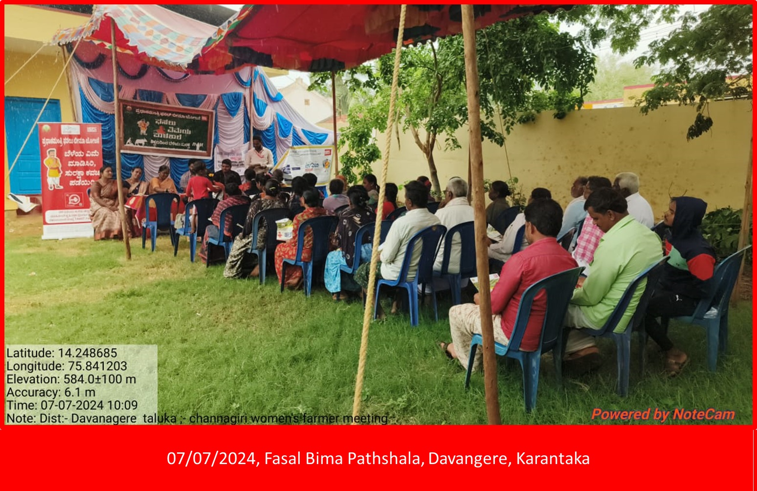 Village level farmer meeting Ballari