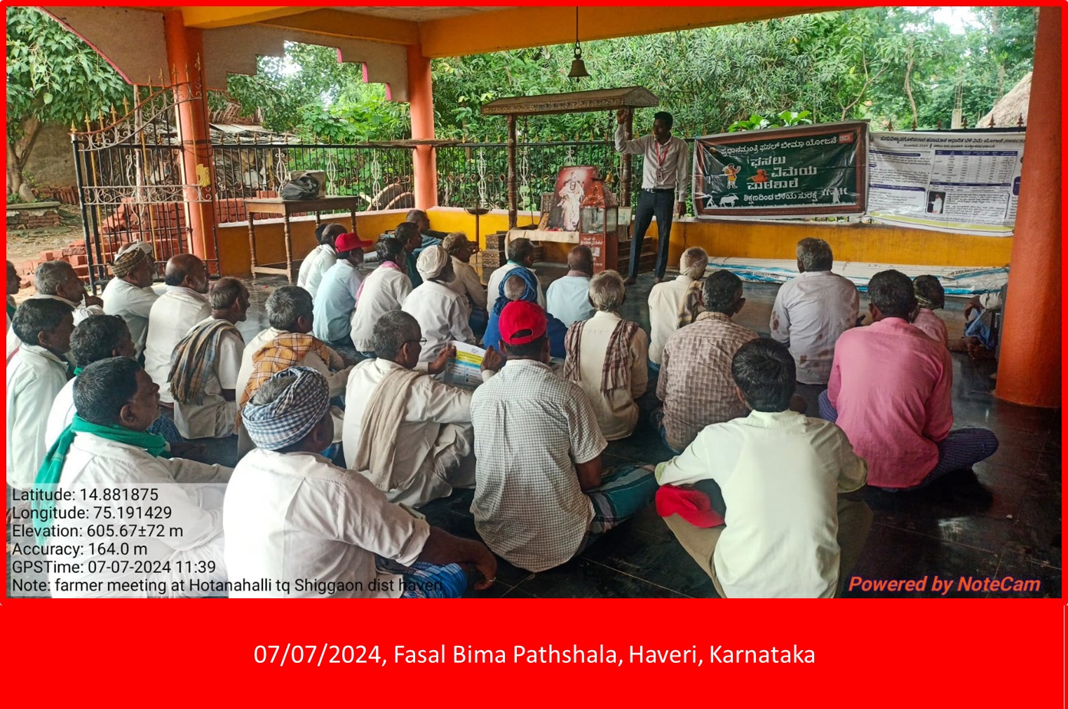 Village level farmer meeting Ballari